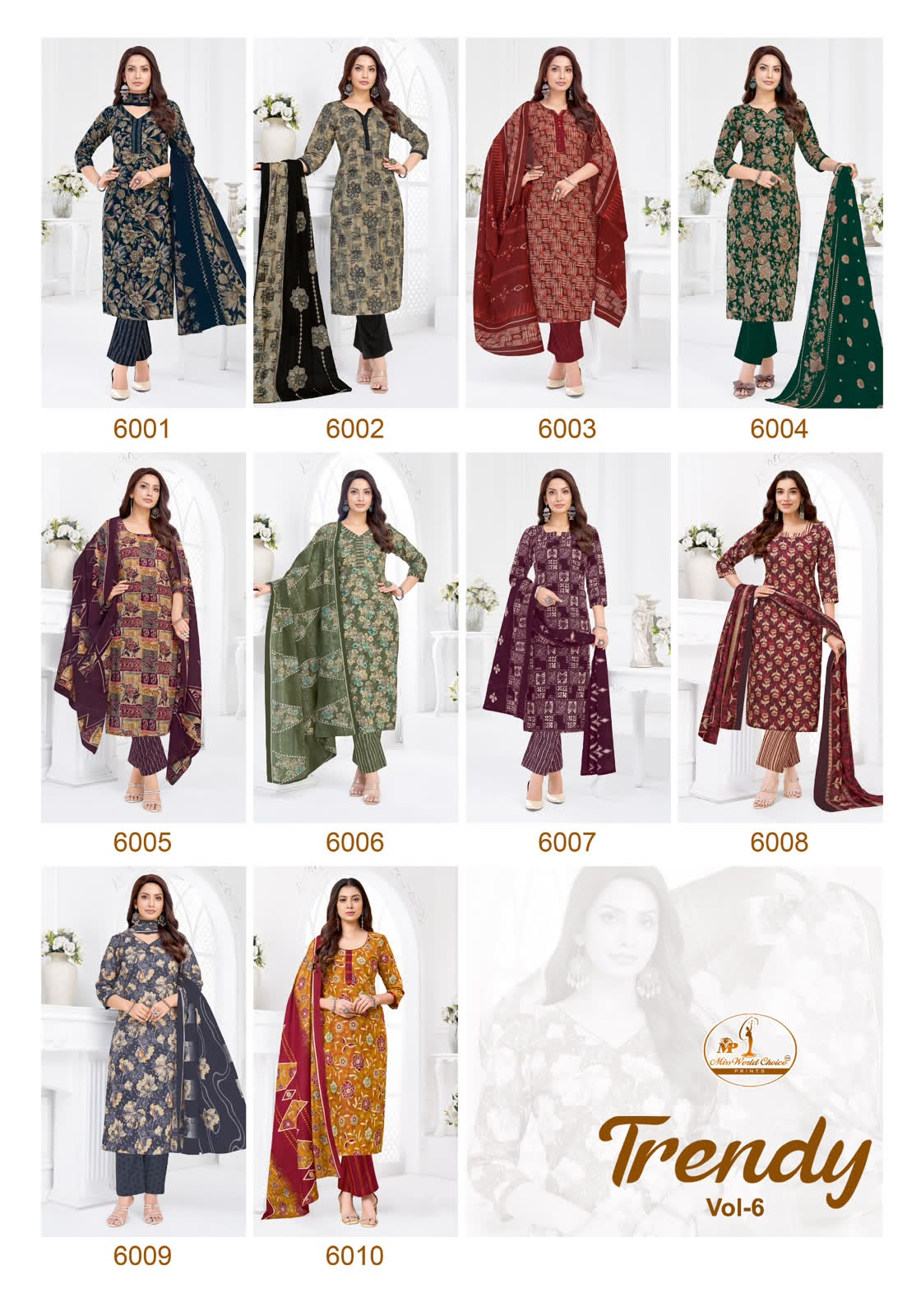 Trendy Vol 6 Miss World Choice Readymade Cotton Pant Suits Manufacturer Gujarat