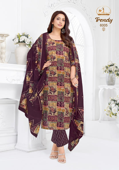 Trendy Vol 6 Miss World Choice Readymade Cotton Pant Suits Manufacturer Gujarat