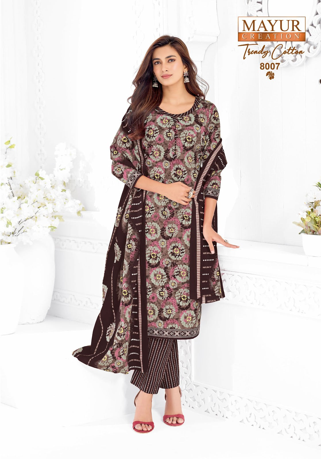 Trendy Vol 8 Mayur Creation Cotton Dress Material Supplier
