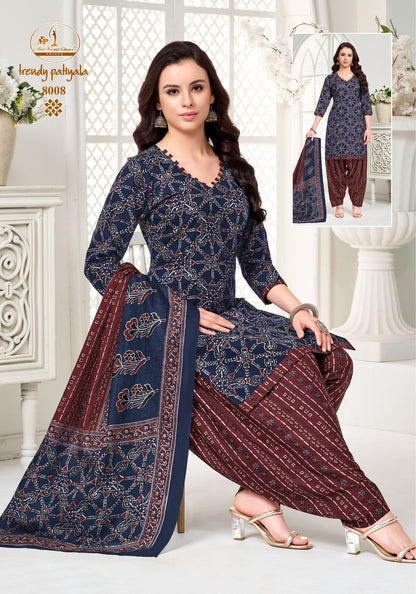 Trendy Vol 8 Miss World Choice Readymade Cotton Patiyala Suits Wholesale Rate