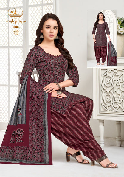 Trendy Vol 8 Miss World Choice Readymade Cotton Patiyala Suits Wholesale Rate