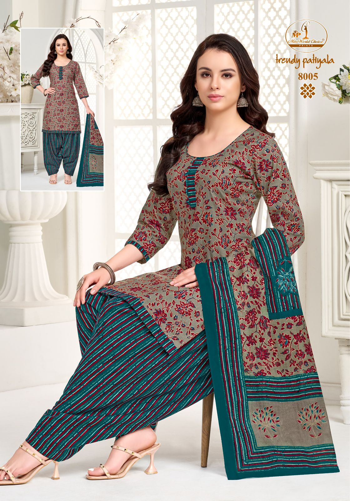 Trendy Vol 8 Miss World Choice Readymade Cotton Patiyala Suits Wholesale Rate