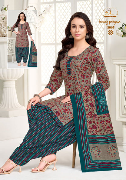 Trendy Vol 8 Miss World Choice Readymade Cotton Patiyala Suits Wholesale Rate