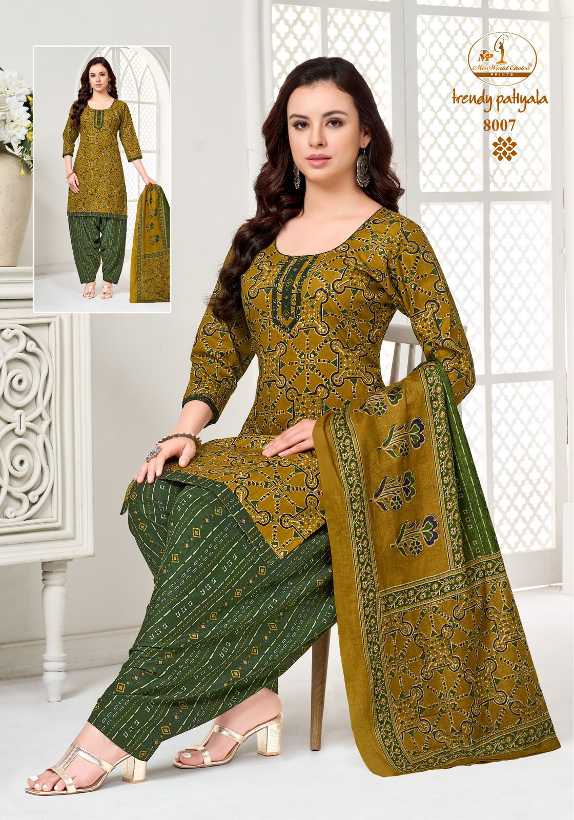 Trendy Vol 8 Miss World Choice Readymade Cotton Patiyala Suits Wholesale Rate