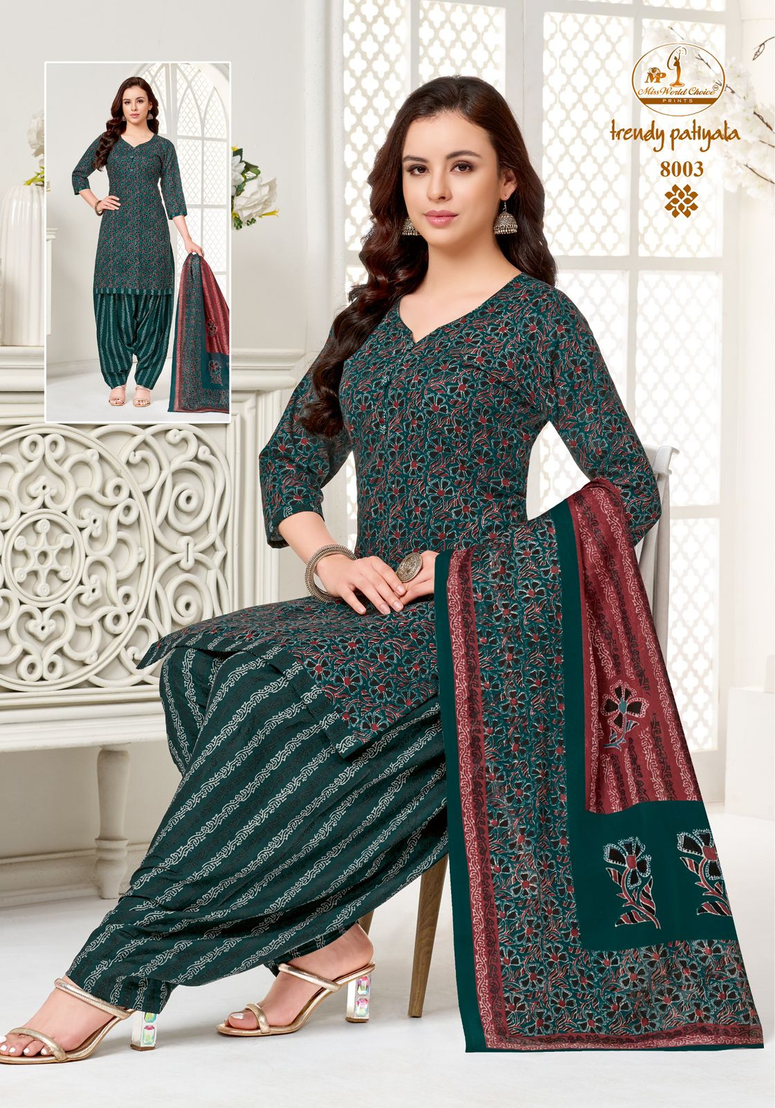 Trendy Vol 8 Miss World Choice Readymade Cotton Patiyala Suits Wholesale Rate