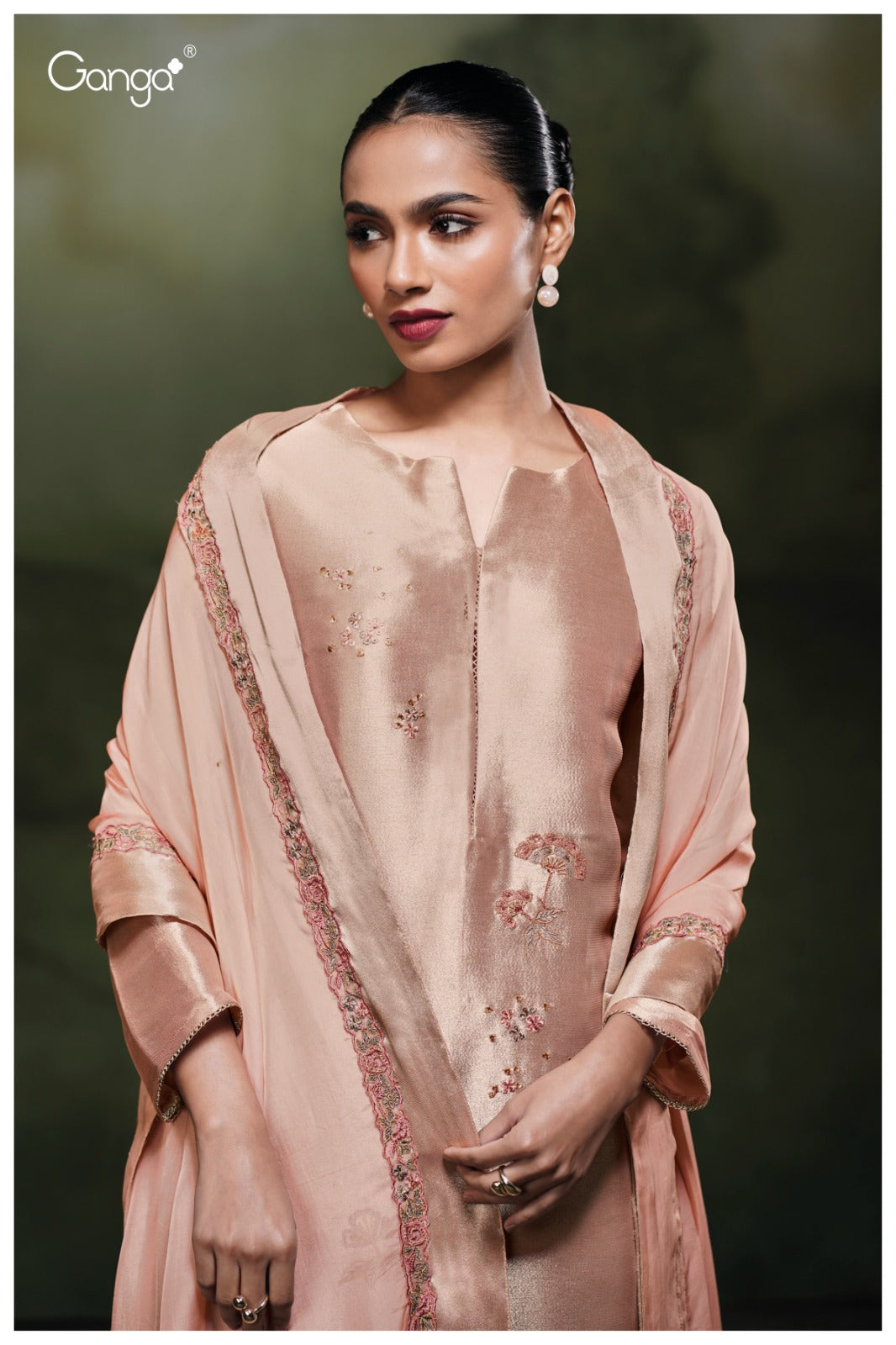 Treta 3802 Ganga Premium Bemberg Plazzo Style Suits Wholesale Price