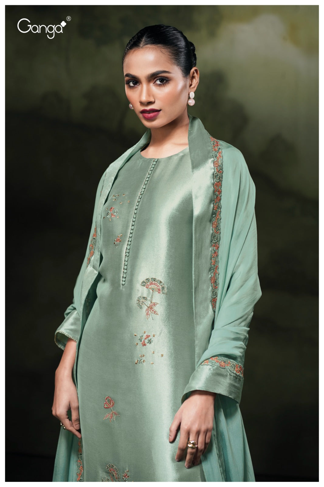 Treta 3802 Ganga Premium Bemberg Plazzo Style Suits Wholesale Price