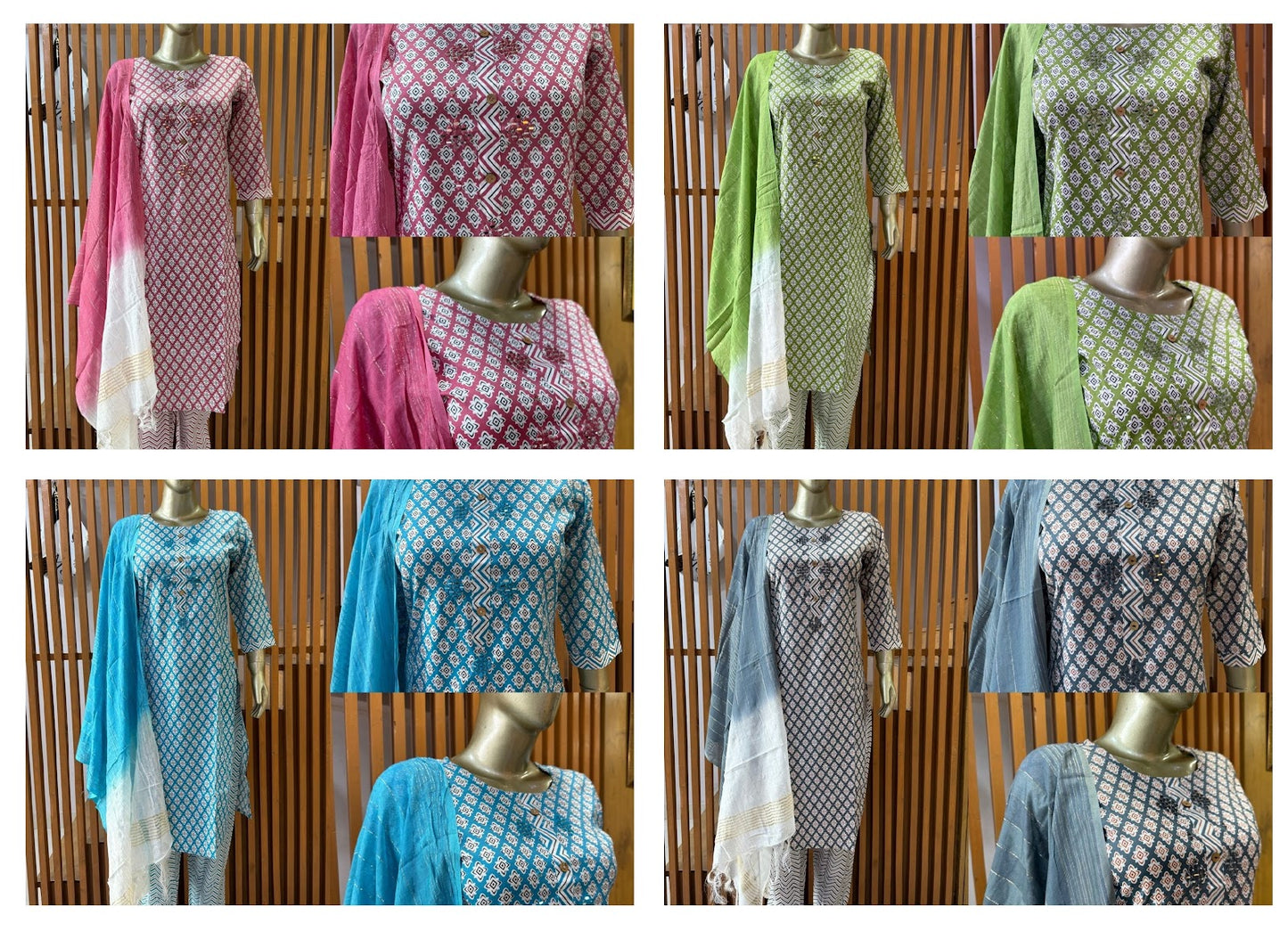 Tribal Print Riya Designer Cotton Readymade Pant Style Suits Wholesaler India