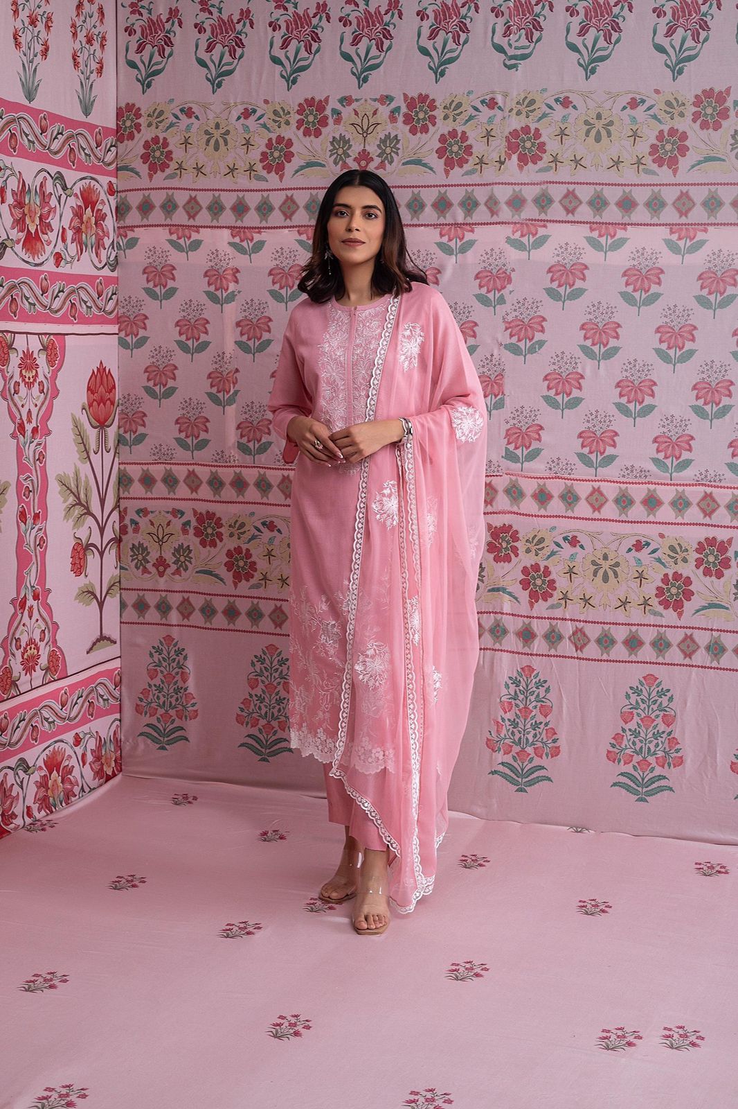 Trika Naariti Pure Linen Pant Style Suits Manufacturer India