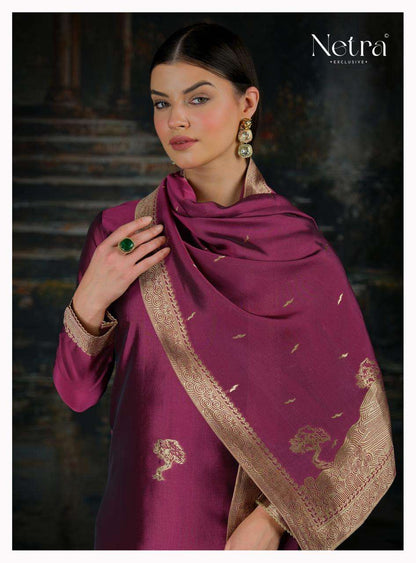 Trinay Netra Viscose Silk Pant Style Suits Wholesale Rate