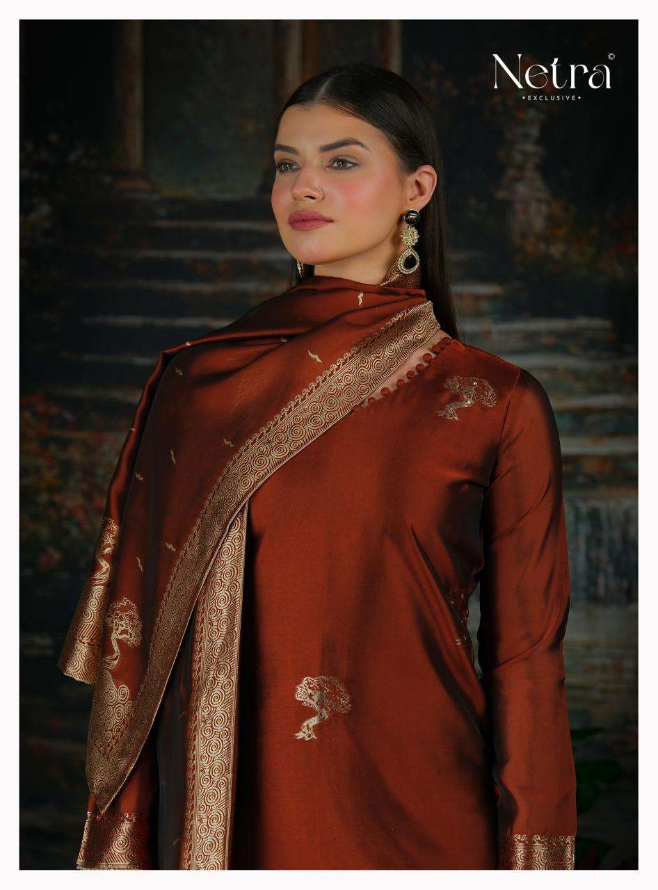 Trinay Netra Viscose Silk Pant Style Suits Wholesale Rate