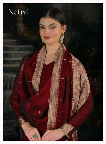 Trinay Netra Viscose Silk Pant Style Suits Wholesale Rate