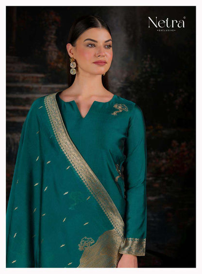 Trinay Netra Viscose Silk Pant Style Suits Wholesale Rate