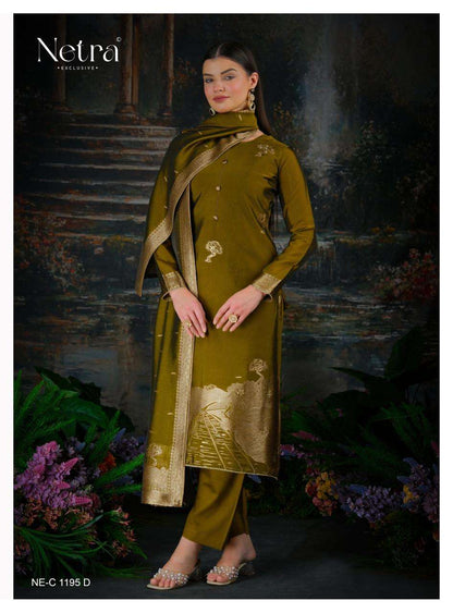 Trinay Netra Viscose Silk Pant Style Suits Wholesale Rate