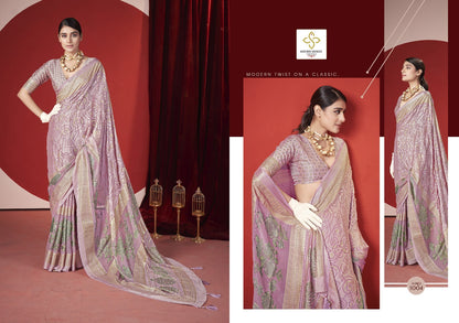 Trinay Shubh Shree Dull Moss Sarees Exporter India