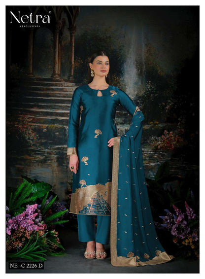 Trinay Vol 2 Netra Viscose Silk Pant Style Suits Supplier Ahmedabad