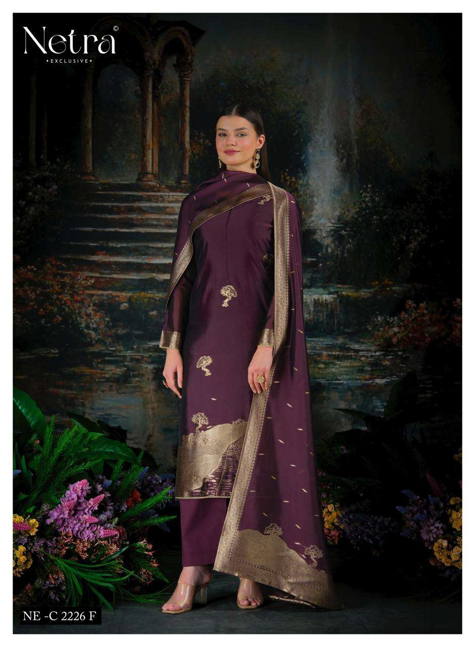 Trinay Vol 2 Netra Viscose Silk Pant Style Suits Supplier Ahmedabad