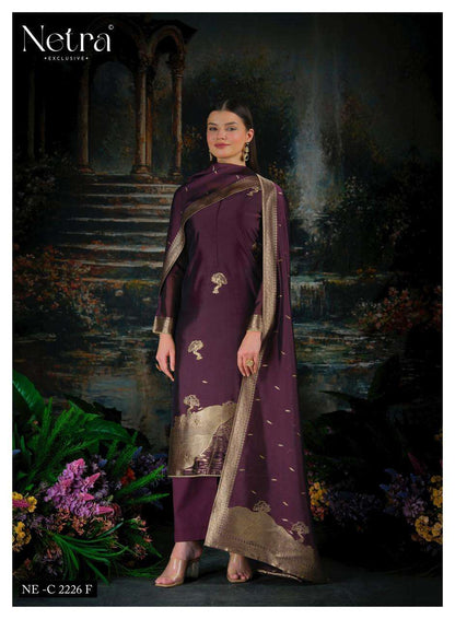 Trinay Vol 2 Netra Viscose Silk Pant Style Suits Supplier Ahmedabad
