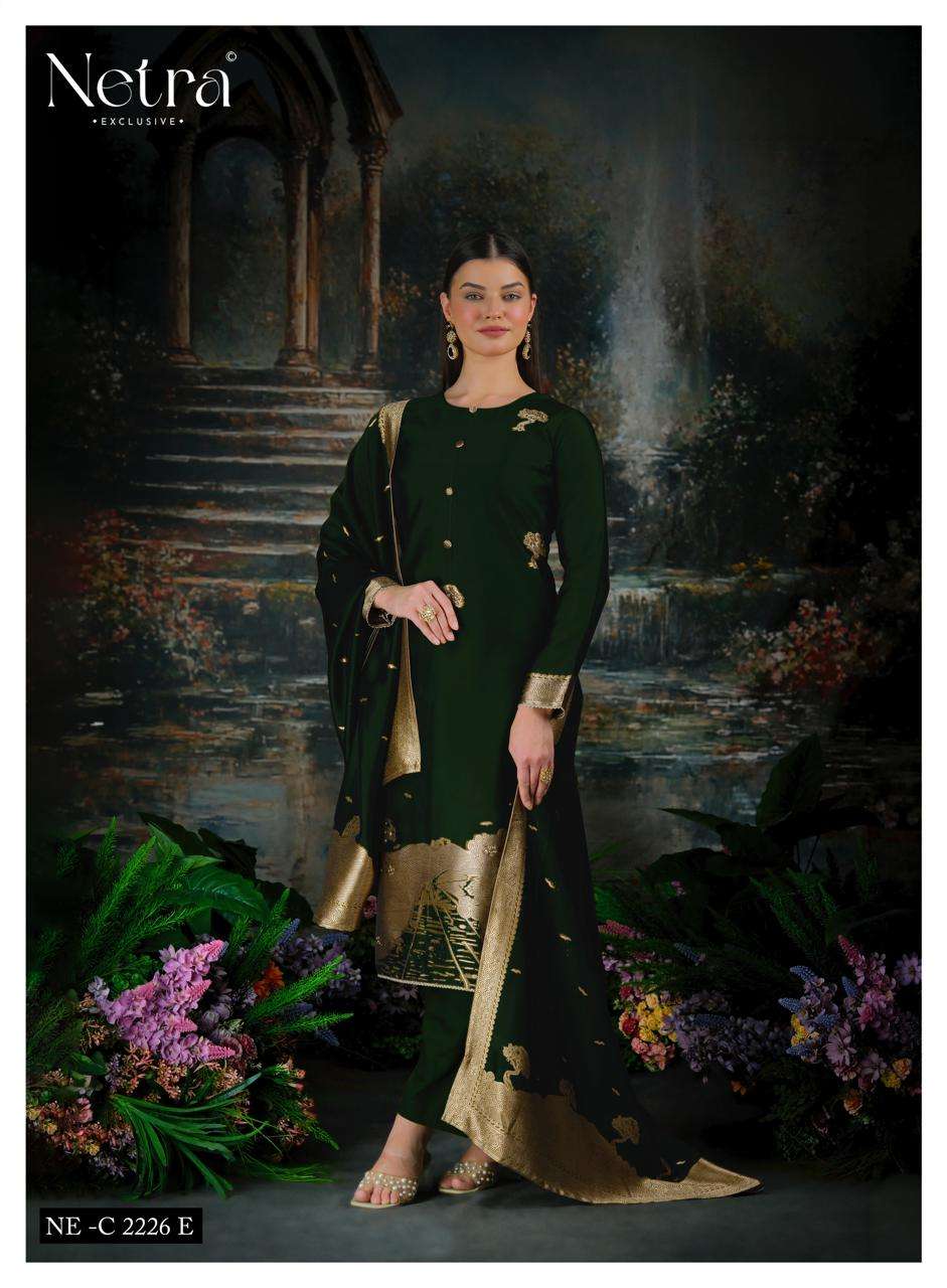 Trinay Vol 2 Netra Viscose Silk Pant Style Suits Supplier Ahmedabad