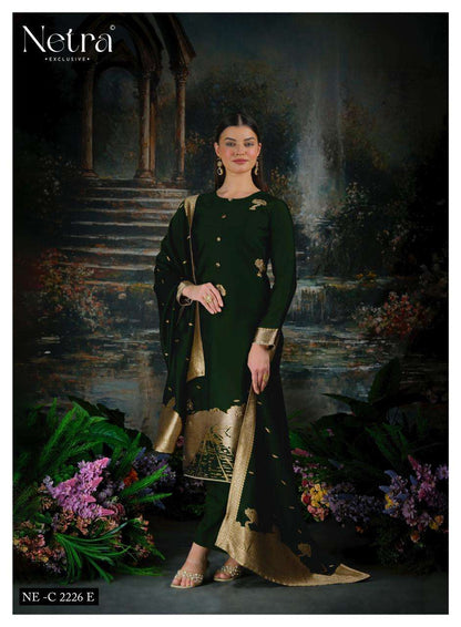 Trinay Vol 2 Netra Viscose Silk Pant Style Suits Supplier Ahmedabad