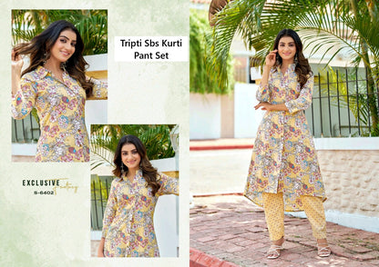 Tripti Sbs Cotton Kurti Pant Set Wholesaler