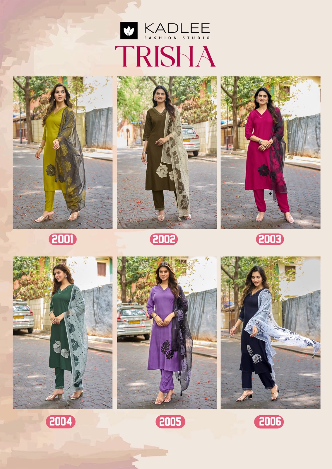Trisha Kadlee Rayon Readymade Pant Style Suits Supplier India