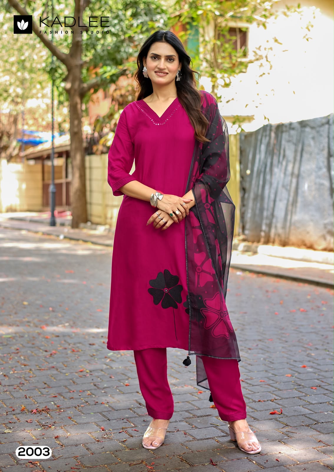 Trisha Kadlee Rayon Readymade Pant Style Suits Supplier India