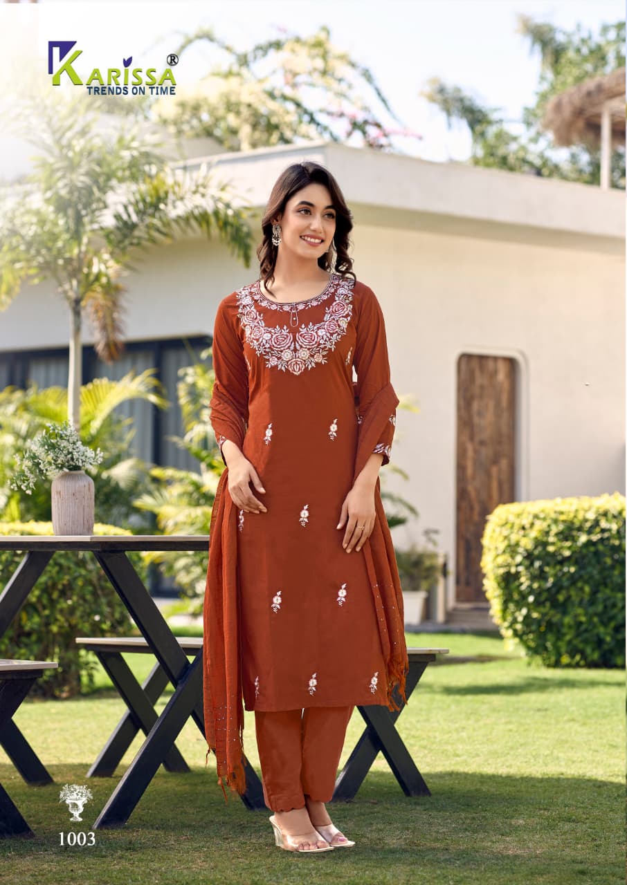 Trisha Karissa Cotton Readymade Pant Style Suits Manufacturer Ahmedabad