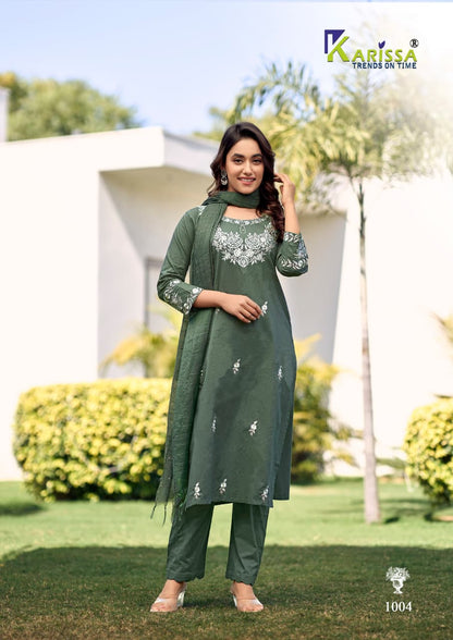 Trisha Karissa Cotton Readymade Pant Style Suits Manufacturer Ahmedabad