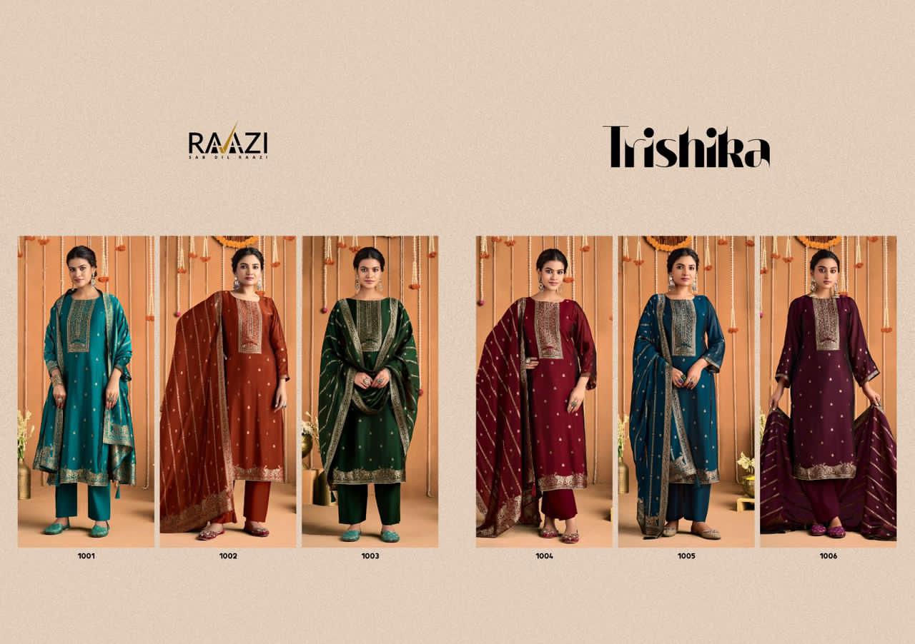 Trishika Raazi Pant Style Suits Wholesale Rate