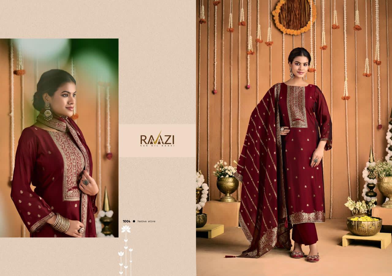 Trishika Raazi Pant Style Suits Wholesale Rate