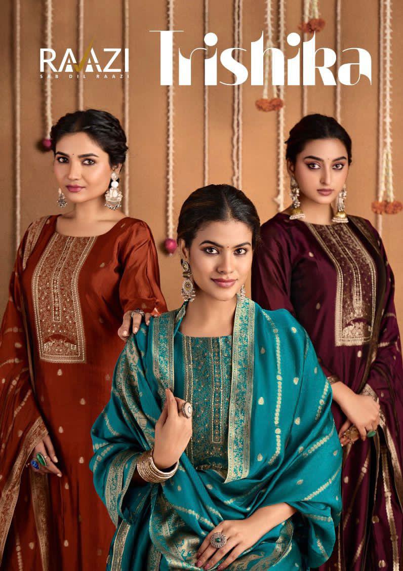 Trishika Raazi Pant Style Suits Wholesale Rate