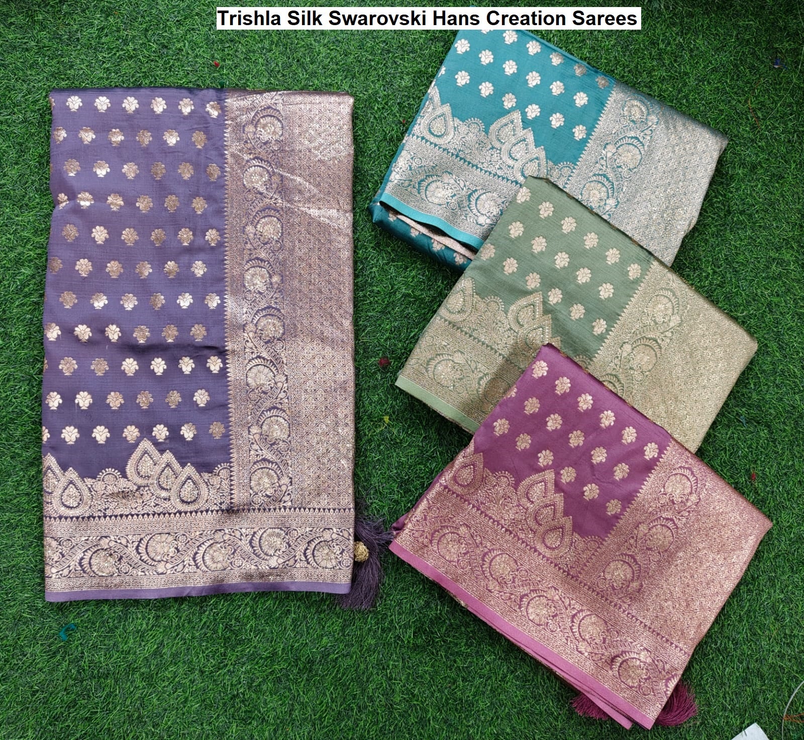 Trishla Silk Swarovski Hans Creation Sarees Wholesale Price
