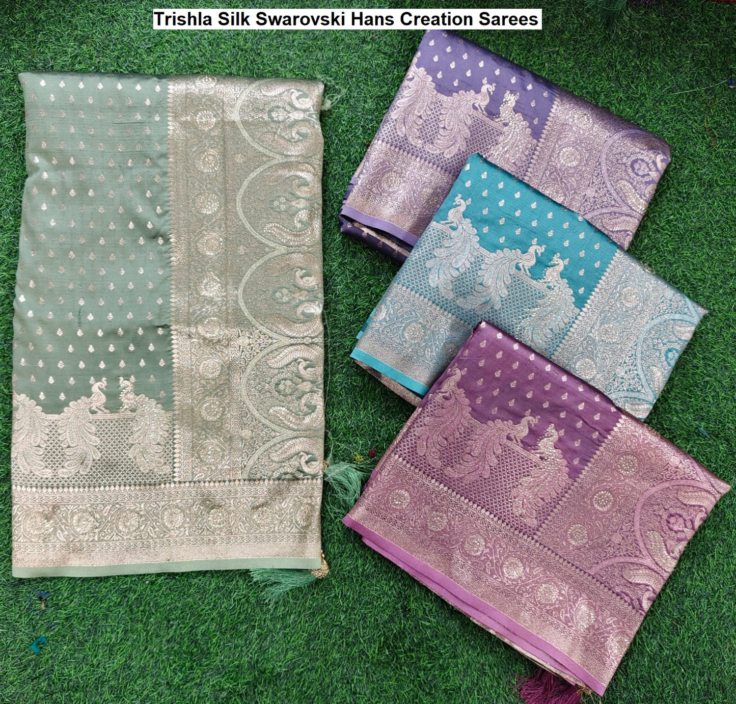 Trishla Silk Swarovski Hans Creation Sarees Wholesale Price