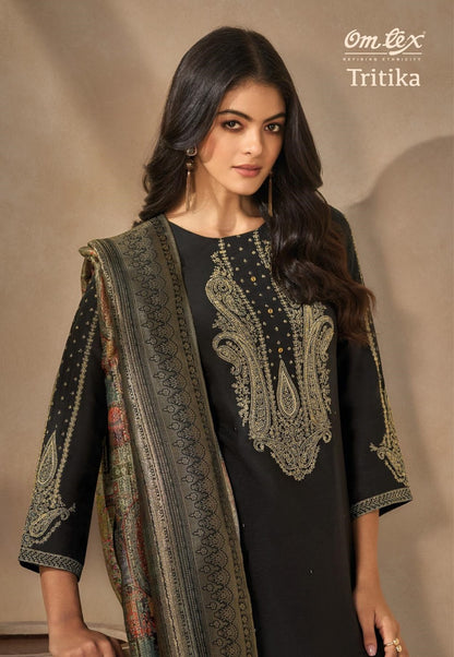 Tritika Omtex Silk Pant Style Suits Manufacturer Ahmedabad