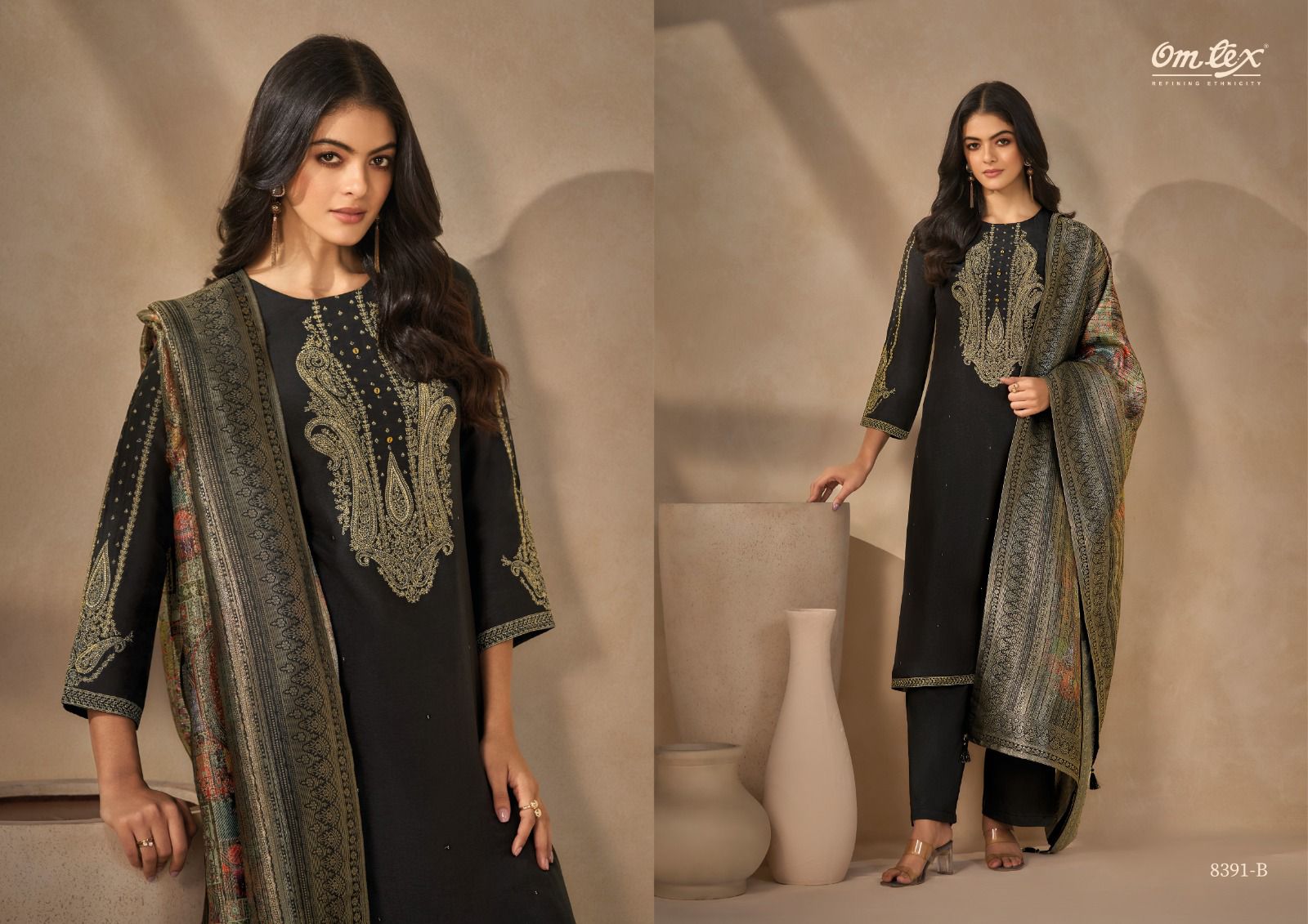 Tritika Omtex Silk Pant Style Suits Manufacturer Ahmedabad
