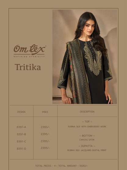 Tritika Omtex Silk Pant Style Suits Manufacturer Ahmedabad