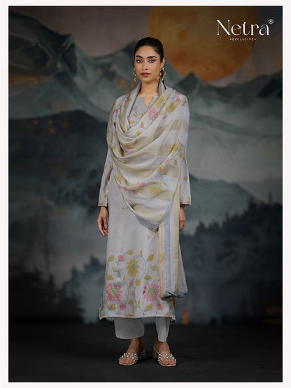 Triya Netra Premium Cotton Pant Style Suits Exporter India