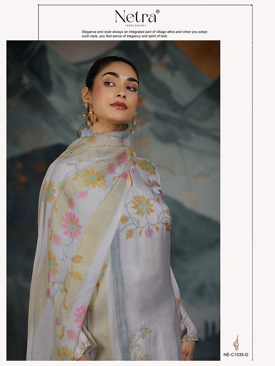 Triya Netra Premium Cotton Pant Style Suits Exporter India