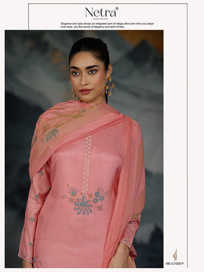 Triya Netra Premium Cotton Pant Style Suits Exporter India
