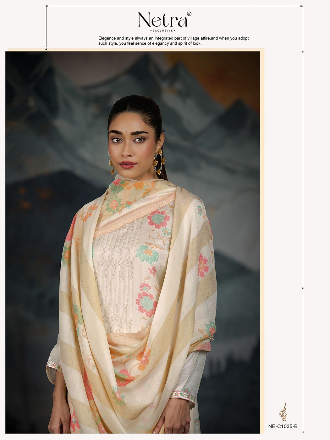 Triya Netra Premium Cotton Pant Style Suits Exporter India