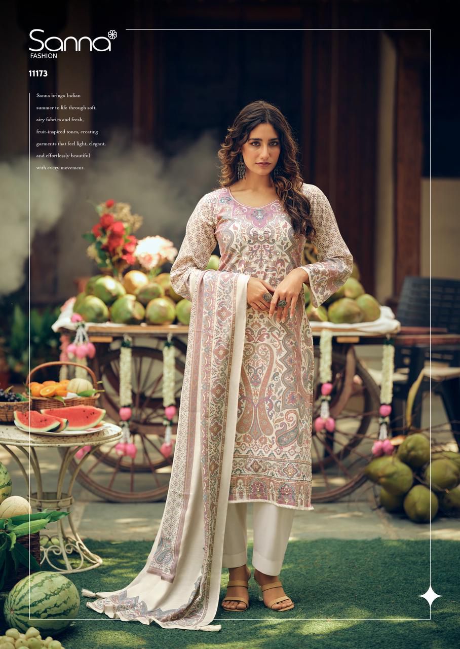 Tropical Stories Sanna Fashion Cotton Pant Style Suits Wholesaler Gujarat