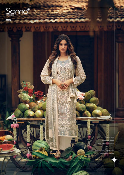 Tropical Stories Sanna Fashion Cotton Pant Style Suits Wholesaler Gujarat