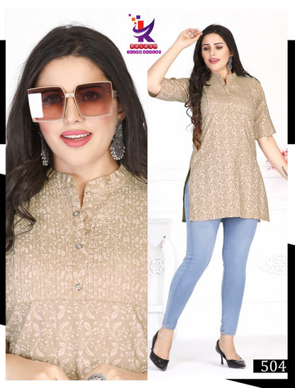 True Beauty 2 Mlm Kalash Lifestyle Cotton Short Kurtis Wholesaler Ahmedabad