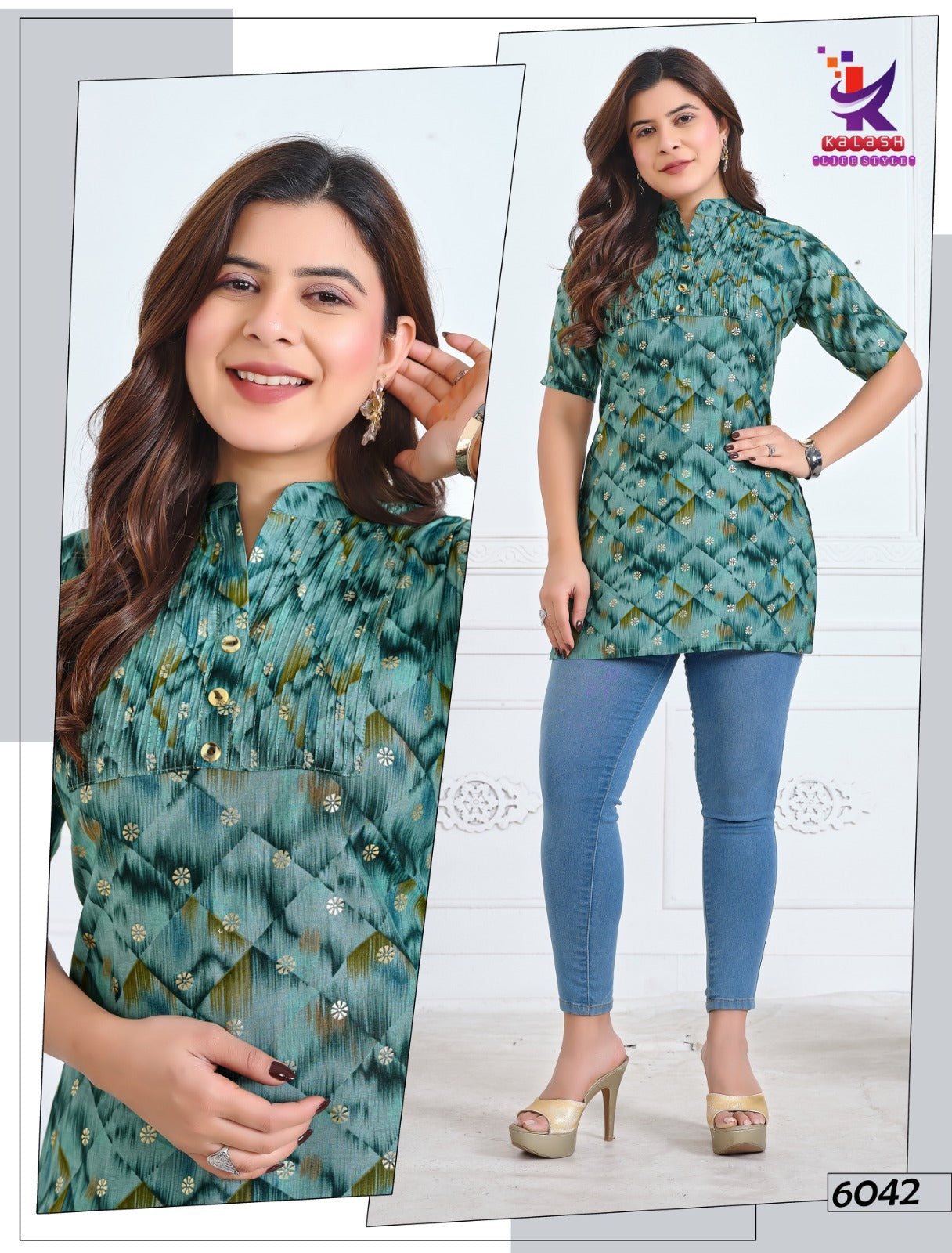 True Heart 7 Mlm Kalash Lifestyle Muslin Short Kurtis Wholesale Rate