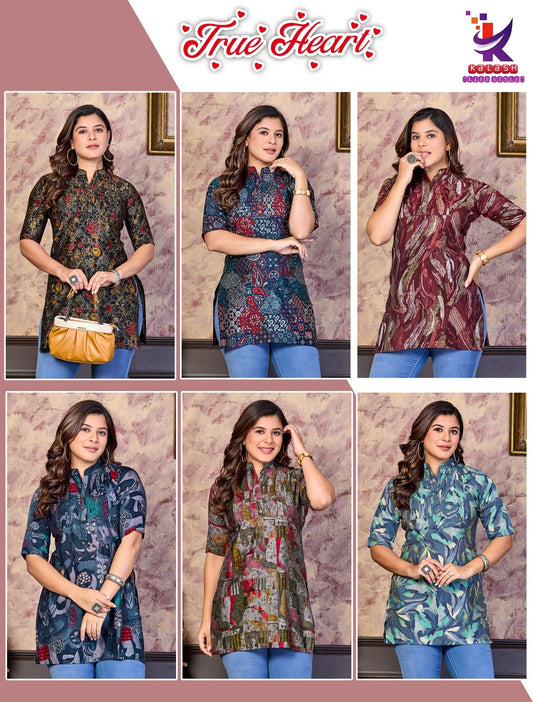 True Heart Mlm Kalash Lifestyle Muslin Short Kurtis Exporter