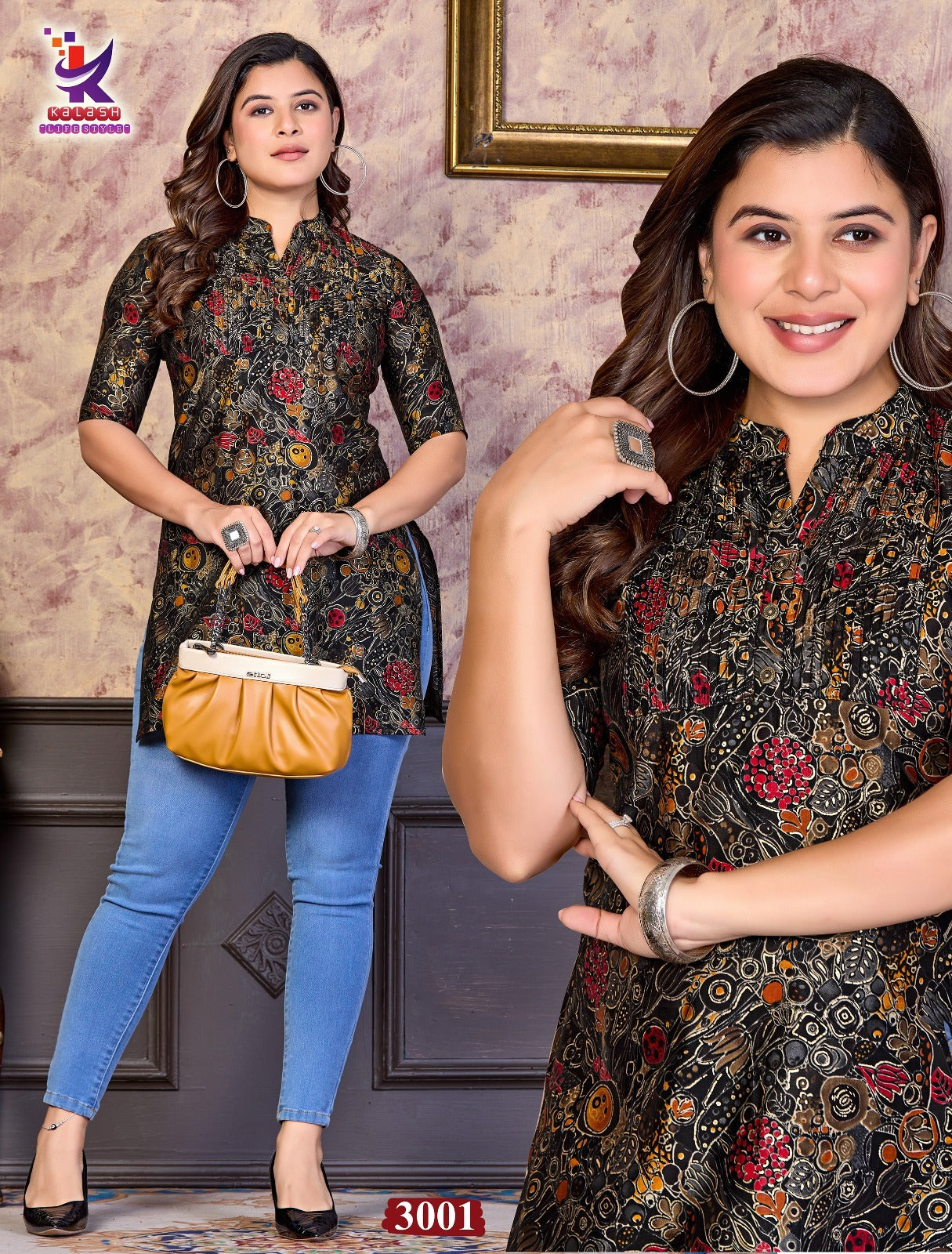 True Heart Mlm Kalash Lifestyle Muslin Short Kurtis Exporter