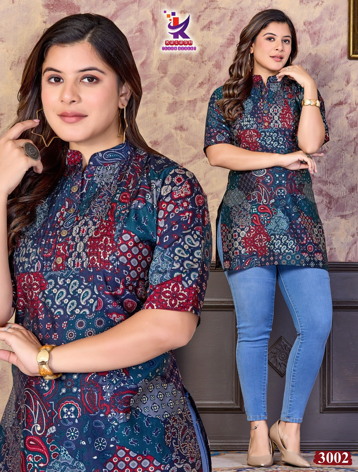 True Heart Mlm Kalash Lifestyle Muslin Short Kurtis Exporter