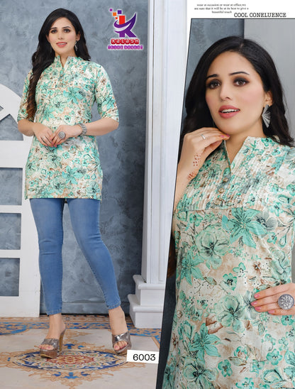 True You 5 Mlm Kalash Lifestyle Rayon 14Kg Short Kurtis Wholesaler India