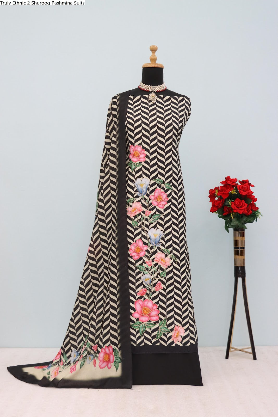 Truly Ethnic 2 Shurooq Viscose Pashmina Suits Supplier